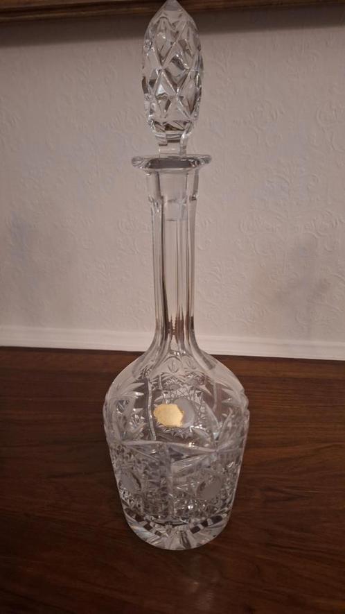 Bleikristal wijn decanter.Handgemaakt., Antiek en Kunst, Antiek | Glaswerk en Kristal, Ophalen of Verzenden