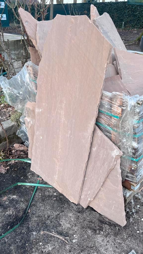 Kandla Brown flagstone natuursteen, Bricolage & Construction, Planches & Dalles, Neuf, Pierre ou Argile, 5 à 10 m², Enlèvement