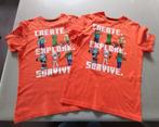 T-shirt oranje, Minecraft, mt 158/164, 2 stuks beschikb, Kinderen en Baby's, Ophalen of Verzenden, Gebruikt, Jongen, Shirt of Longsleeve