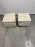 Ensemble de 2 poufs/ coffre à restaurer, Maison & Meubles, Enlèvement, Utilisé