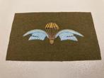 Geborduurde Para wing in goud - Kaki, Verzamelen, Ophalen of Verzenden, Landmacht, Embleem of Badge