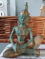 Oude Tempelwachter Thailand,Muziekant,brons Boeddha,Buddha,,, Huis en Inrichting, Woonaccessoires | Boeddhabeelden, Ophalen of Verzenden