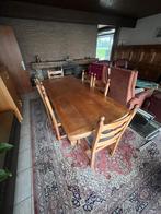 Tafel met 6 stoetel, Huis en Inrichting, Tafels | Eettafels, Ophalen, Zo goed als nieuw