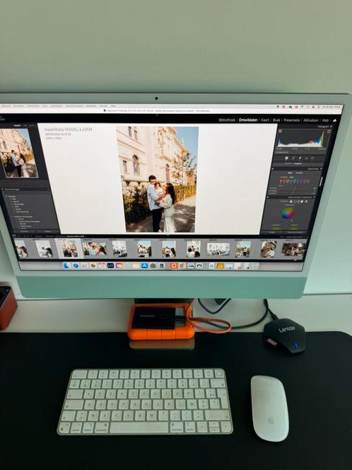 iMac 24" perfecte staat met muis en keyboard, Computers en Software, Apple Desktops, Zo goed als nieuw, iMac, SSD, Ophalen