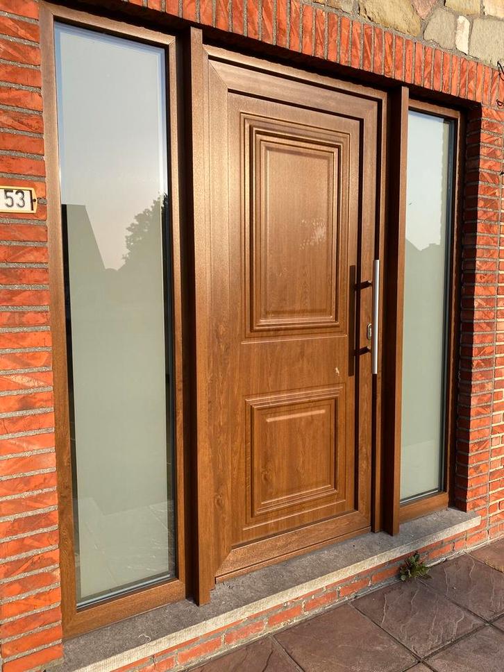 Pvc ramen 9 jaar oud in houtstructuur-look, Doe-het-zelf en Bouw, Glas en Ramen, Zo goed als nieuw, Ophalen