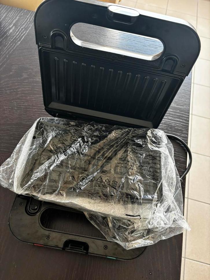 Grill-wafel-croque ijzer, Huis en Inrichting, Keuken | Keukenbenodigdheden, Zo goed als nieuw, Ophalen of Verzenden