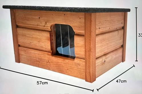 Geïsoleerd kattenhuis buiten (zo goed als nieuw), Dieren en Toebehoren, Kattenmanden, Zo goed als nieuw, Overige, Ophalen