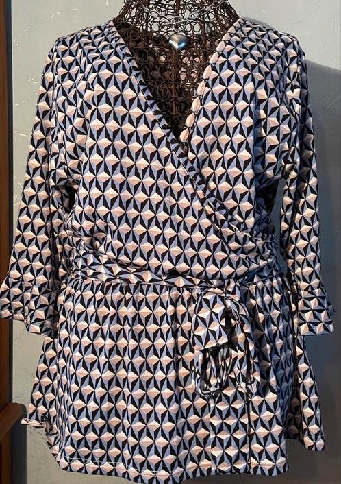 Supertrach XL NIEUW mooi cache-coeur bloesje, Kleding | Dames, Blouses en Tunieken, Nieuw, Maat 46/48 (XL) of groter, Overige kleuren