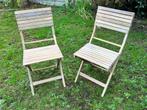 Een set van 2 Solaris II - stoelen Acacia Honey, Ophalen, Nieuw, Hout, Inklapbaar