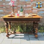 Table d'entrée en bois italien/petite table à manger antique, Enlèvement ou Envoi