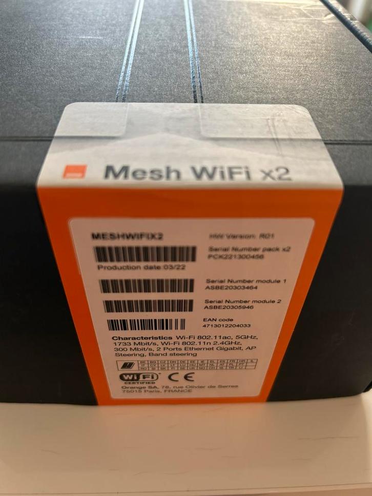 Wifi mesh orange 2 stuks, Computers en Software, Routers en Modems, Ophalen of Verzenden