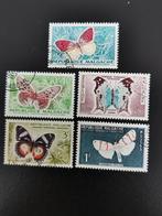 Madagascar 1960 - insecten - vlinders, Postzegels en Munten, Ophalen of Verzenden, Overige landen, Gestempeld