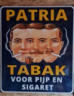 Patria tabak emaillen reclame bord mancave decoratie borden, Collections, Comme neuf, Enlèvement ou Envoi, Panneau publicitaire