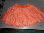 fluo oranje plof rokje maat 110, Kinderen en Baby's, Meisje, Ophalen of Verzenden, Zo goed als nieuw, Jurk of Rok