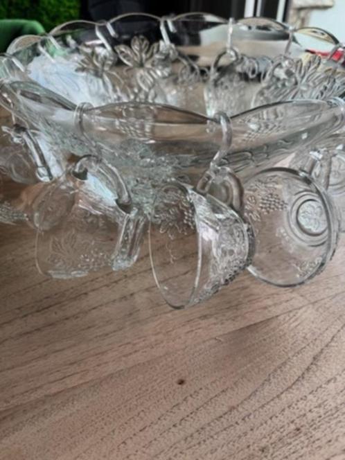 Punch glazen/set, Antiek en Kunst, Antiek | Glaswerk en Kristal, Ophalen of Verzenden