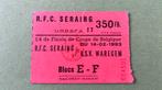 Ticket RFC Seraing - KSV Waregem 1993 Beker van België, Verzenden, Gebruikt, Overige typen
