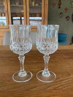 2 kleine kristallen glaasjes, Ophalen of Verzenden
