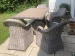 table + chaises terrasse, Ophalen, Gebruikt, Wicker