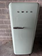 Mintgroen pastelgroen Smeg koelkast, Elektronische apparatuur, Koelkasten en IJskasten, Ophalen, Gebruikt, Met vriesvak
