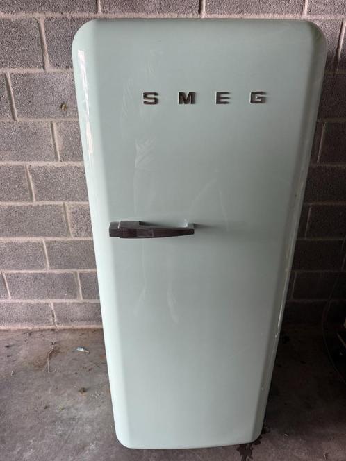 Mintgroen pastelgroen Smeg koelkast, Elektronische apparatuur, Koelkasten en IJskasten, Gebruikt, Met vriesvak, Ophalen