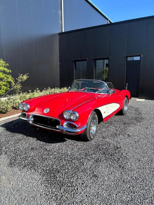 Corvette C1, Auto's, Chevrolet, Bedrijf, Te koop, Corvette, Benzine, Cabriolet, 2 deurs, Handgeschakeld, Rood, Zwart, Leder, Ophalen