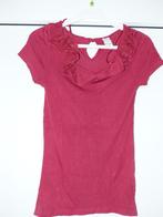 Vila Clothes rood shirtje - maat XS - als nieuw, Maat 34 (XS) of kleiner, Ophalen of Verzenden, Zo goed als nieuw, Korte mouw