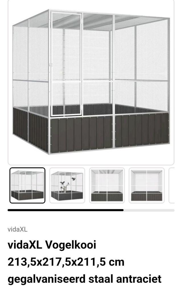 Voliere Vidaxl, Animaux & Accessoires, Oiseaux | Cages & Volières, Enlèvement
