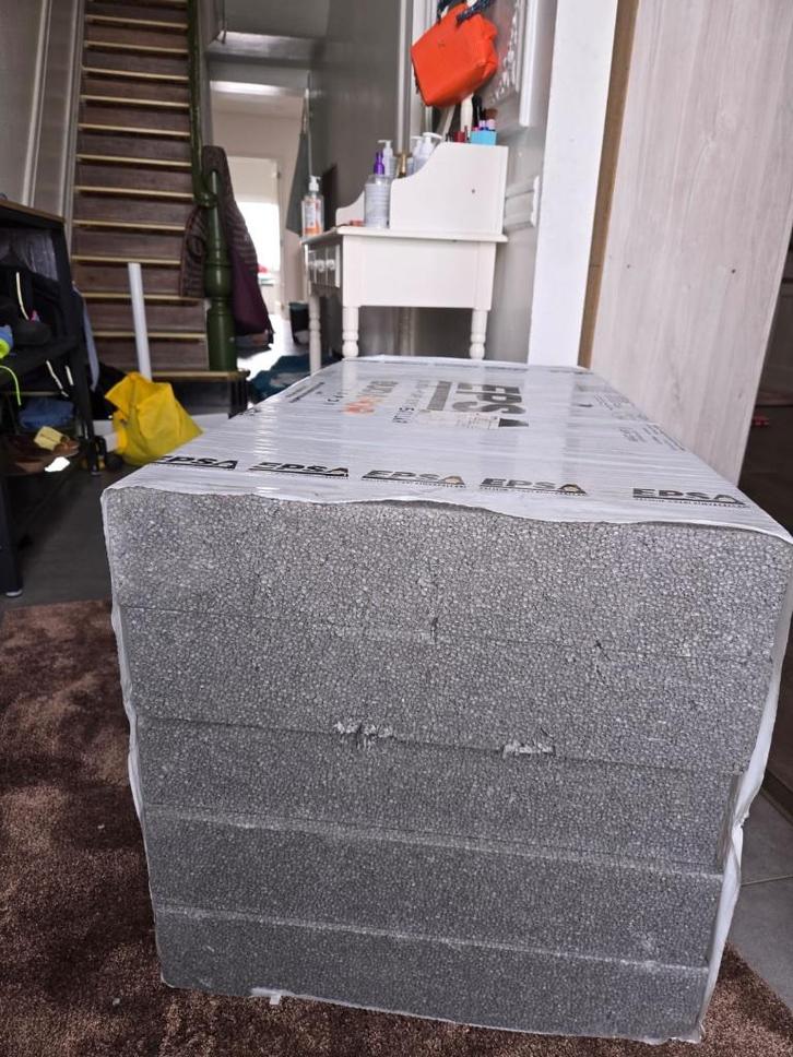 2 pakken Isolatieplaten EPS 100mm dik – 2,5 m² – Nieuw, Doe-het-zelf en Bouw, Isolatie en Afdichting, Nieuw, Vloerisolatie, Muurisolatie