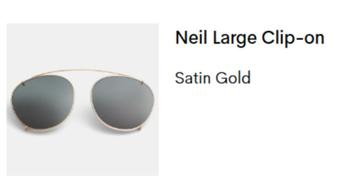 Neil large clip-on zonnebril, Handtassen en Accessoires, Overige merken, Zonnebril, Overige kleuren, Ophalen of Verzenden