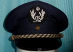 Casquettes Seymour de la police ferroviaire de l'inspecteur, Collections, Gendarmerie, Envoi, Casque ou Béret