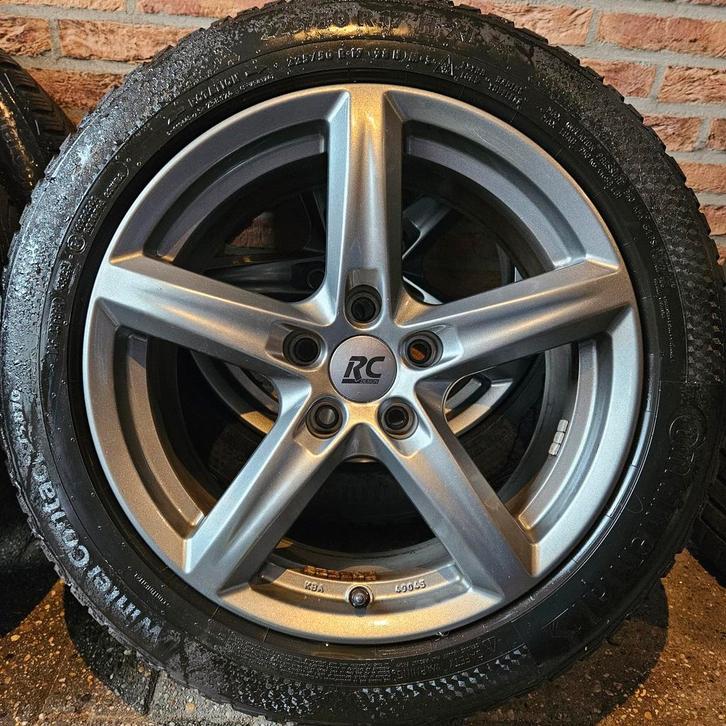 17 inch Audi A4 Winterset 5x112 Continental 6mm profiel, Auto diversen, Overige Auto diversen, Ophalen