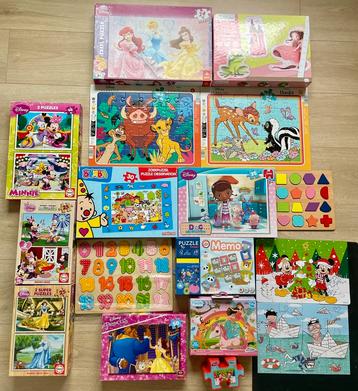 Diverse kleuter en peuter puzzeldozen beschikbaar voor biedingen