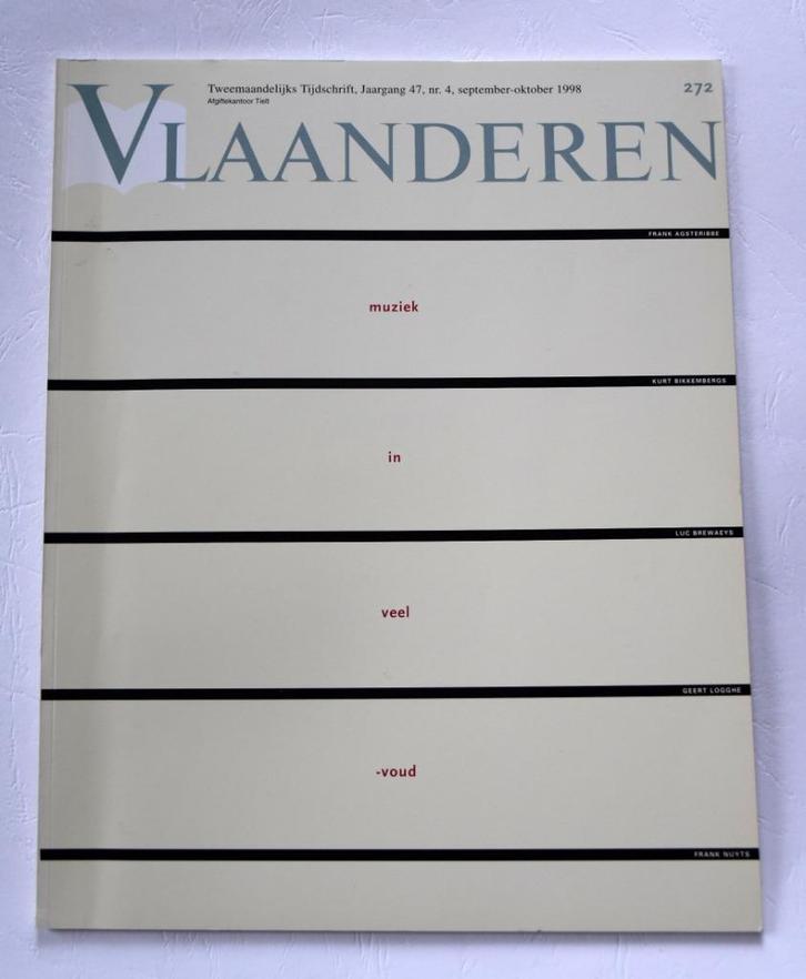VLAANDEREN 1998 Brewaeys Bikkembergs Logghe Nuyts Agsteribbe, Boeken, Tijdschriften en Kranten, Zo goed als nieuw, Overige typen