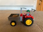 Playmobil Tractor met laadbak + boekje (4-10 jaar), Kinderen en Baby's, Ophalen of Verzenden, Gebruikt