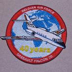 21 SQN Melsbroek 40 Jaar Dassault Falcon 20, Verzamelen, Ophalen of Verzenden, Luchtmacht, Embleem of Badge