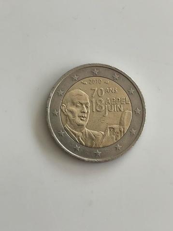 Zeldzame €2 munt uit Frankrijk  beschikbaar voor biedingen