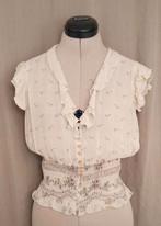 Ravissante blouse Caroll taille 36-38 en crêpe crème léger, Vêtements | Femmes, Tops, CAROLL, Enlèvement ou Envoi, Neuf