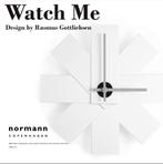 Nieuwe Normann Copenhagen Watch Me wandklok - Wit, Huis en Inrichting, Ophalen of Verzenden, Nieuw, Analoog, Wandklok