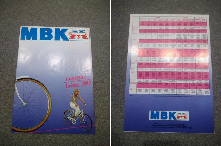 Catalogue vélo MBK 1989, Vélos & Vélomoteurs, Accessoires vélo | Autres Accessoires de vélo, Enlèvement ou Envoi