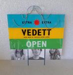 Vedett reclamebord open/closed, Verzamelen, Biermerken, Ophalen of Verzenden, Nieuw, Reclamebord, Plaat of Schild, Overige merken