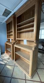 Rustieke houten boekenkasten voor kamer met hoog plafond, Huis en Inrichting, Kasten | Boekenkasten, Ophalen, Met plank(en), Gebruikt
