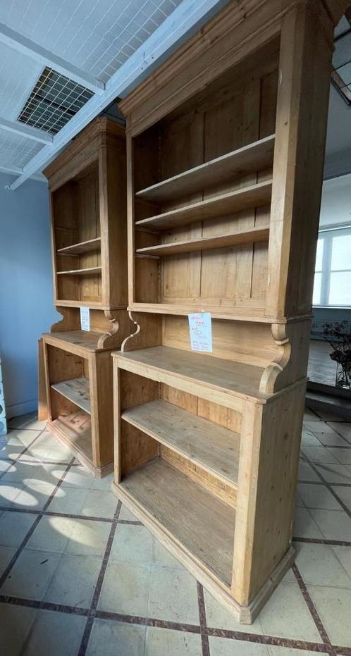 Rustieke houten boekenkasten voor kamer met hoog plafond, Huis en Inrichting, Kasten | Boekenkasten, Gebruikt, 100 tot 150 cm