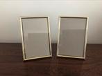 Set van 2 lijten goudkleurig met glas, Ophalen of Verzenden