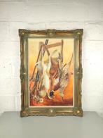 Groot schilderij met jachttrofeeën, Antiek en Kunst, Ophalen