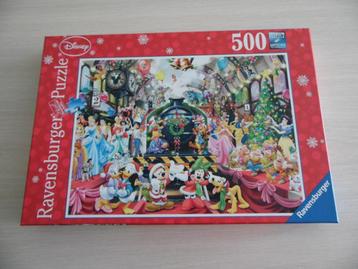 PUZZLE LE TRAIN DE NOËL DISNEY  500 PIÈCES, Envoi, Plus de 50 pièces, Comme neuf, 6 ans ou plus