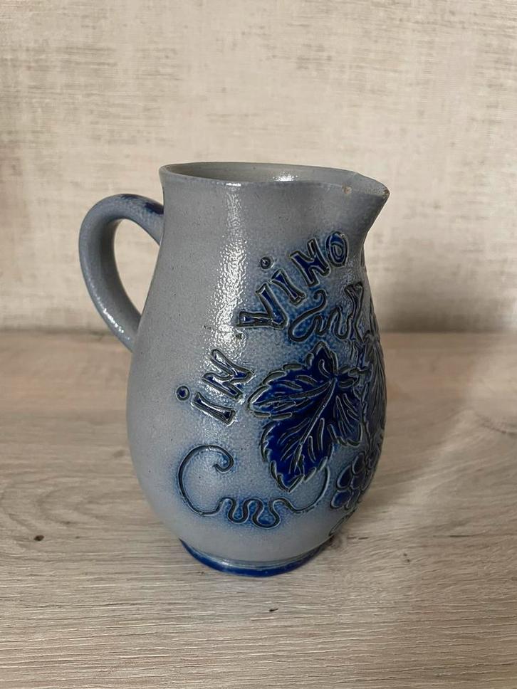 Vintage steengoed kruik, Antiek en Kunst, Antiek | Keramiek en Aardewerk, Ophalen of Verzenden