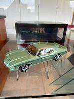 Pontiac Le Mans GTO 1972 Lichtgroen Metallic 1/18 KK-Scale, Ophalen of Verzenden, Zo goed als nieuw, Auto, Overige merken