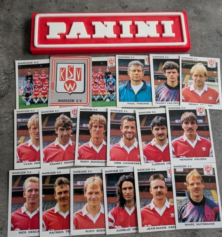 PANINI FOOTBALL 93 18 STICKERS 1992 : WAREGEM ESSEVEE, Hobby en Vrije tijd, Stickers en Plaatjes, Nieuw, Verzenden