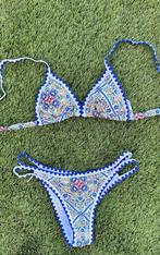 Mediterrane bikini met blauw-witte print – Small, Ophalen of Verzenden, Nieuw, Blauw, Bikini