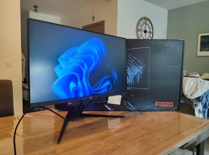 Écran Gaming AORUS FI32Q – État impeccable, Informatique & Logiciels, Moniteurs, Comme neuf, 151 à 200 Hz, DisplayPort, Thunderbolt